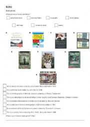 English Worksheet: Book genres