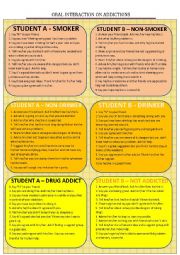 Oral interaction - addictions