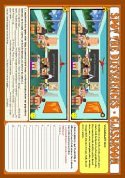 English Worksheet: Spot the differences - classroom