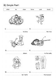 English Worksheet: Simple Past 2 - Regular Verbs