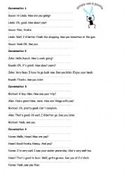 English Worksheet: Converstation