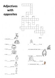 English Worksheet: Adjectives with Opposites