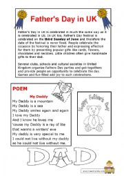 fathers day traditions and a poem