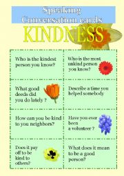 Speaking cards - Kindness