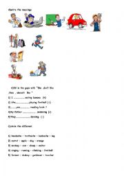 English Worksheet: general exercises for students.