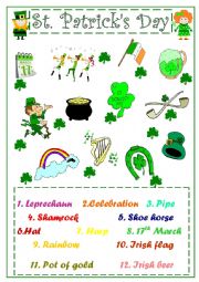 English Worksheet: St.Patricks Day