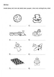 English Worksheet: Toys_1