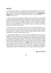 English Worksheet: A TEXT WITH QUERSTIONS ABOUT VIDEOGAME ADDICTION IN SOUTH KOREA