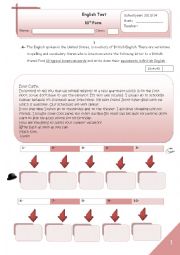 English Worksheet: Test about the varieties of English