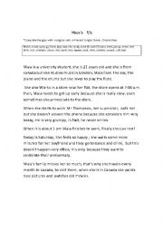 English Worksheet: Regular verbs