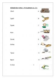 English Worksheet: cooking instructions and describing a recipe