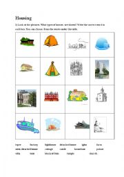 English Worksheet: Housing