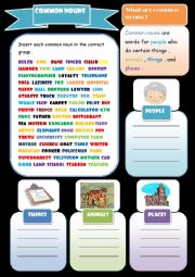 common nouns ( + keys )