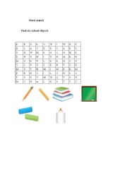 English Worksheet: Word Search