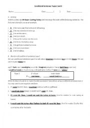 Conditionals types 2 and 3
