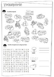 English Worksheet: Transports (Part two)