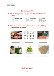 SELF-MADE VIDEO AND WORKSHEET