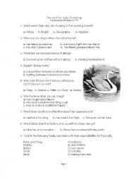 English Worksheet: Brady Bunch Season II Episode 9 The Not-So-Ugly-Duckling