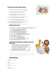 English Worksheet: Have got/has got 