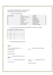 English Worksheet: Songs with the verb to be