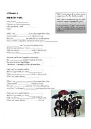 English Worksheet: Help! by The Beatles