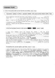 English Worksheet: 2nd form test3