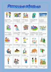 English Worksheet: Possessive Adjectives