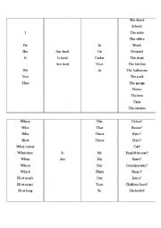 English Worksheet: To Be Sentences
