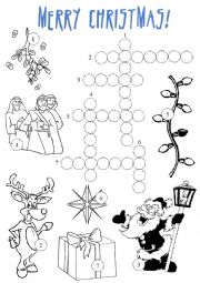 English Worksheet: Christmas vocabulary & Mistletoe (by Justin Bieber)