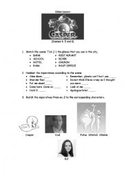 English Worksheet: Video Lesson CASPER