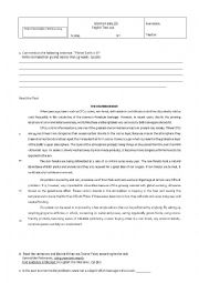 English Worksheet: environment