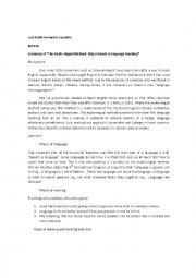 English Worksheet: AUDIO LINGUAL METHODS