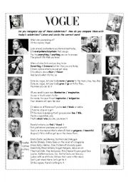 English Worksheet: VOGUE by Madonna