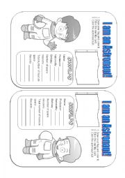 English Worksheet: I am an Astronaut