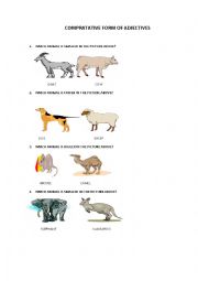 we are learning comparasion via animals