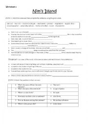 English Worksheet: Nims island