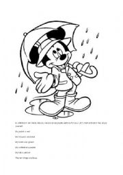 English Worksheet: micky mouse