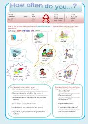 English Worksheet: How often do you...?