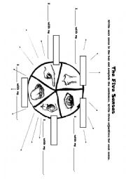 Five Senses Mindmap