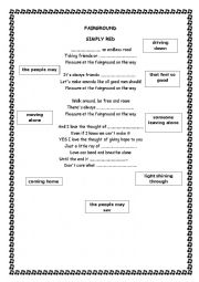 English Worksheet: Fairground - Simply Red