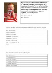 English Worksheet: Augustus and violet