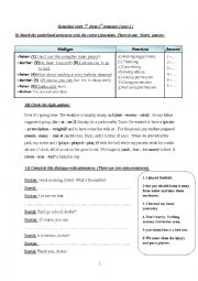 English Worksheet: Remedialwork for 7th form 3rd tremester ( part 2 )