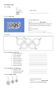 The Olympic Flag and Medals