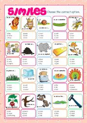 English Worksheet: Similes (Multiple Choice)