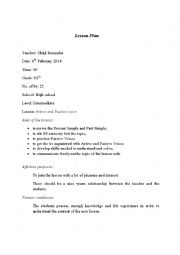 English Worksheet: Active and Passive Voice