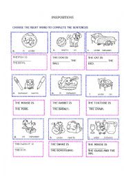 English Worksheet: prepositions