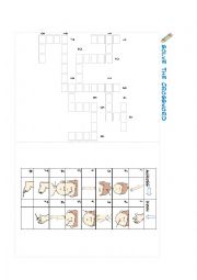 English Worksheet: Crosswords Body parts