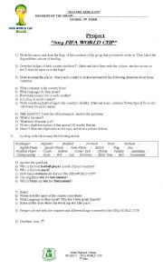 English Worksheet: Brazil 2014 - Special Assignment