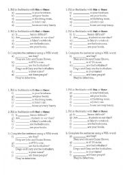 English Worksheet: Demonstrative pronouns and WH words