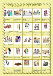 English Worksheet: Quantifiers